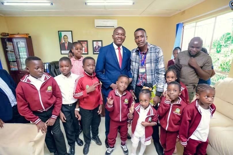 Crown Hill Private School support handover in Chipata