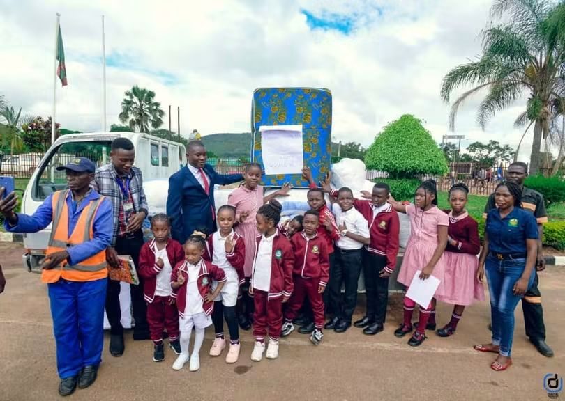 Crown Hill Private School support handover in Chipata