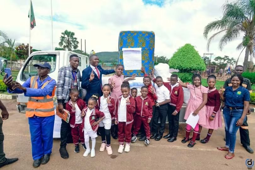 Crown Hill Private School support handover in Chipata